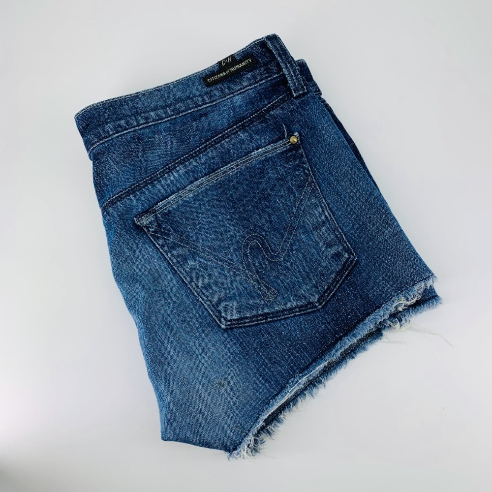 CofH citizens of humanity dark wash jean shorts